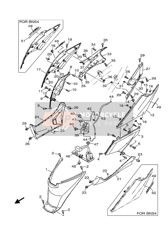 BB8F173100P7, Cover, Kant 3, Yamaha, 0